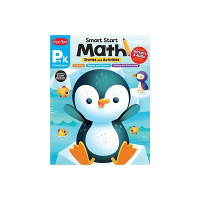 Smart Start: Math Stories and Activities, Prek Workbook - by Evan-Moor Educational Publishers (Paperback)