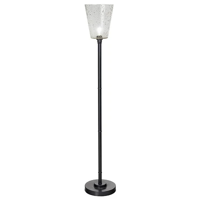 River of Goods 69.25 Zen Metal and Glass Floor Lamp: ETL Listed, 1-Way Foot Switch