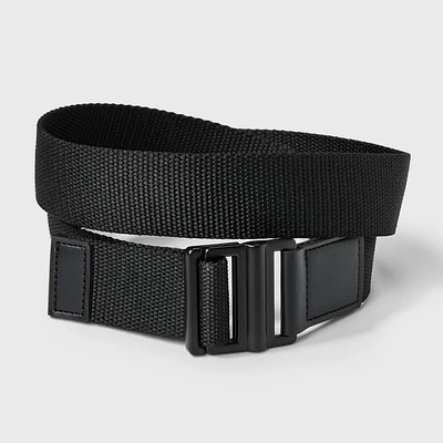 Mens Webbed Casual Fabric D-Ring Belt