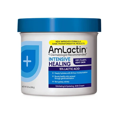 AmLactin Intensive Healing Body AHA Cream - Unscented - 12oz