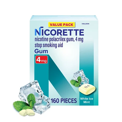 Nicorette White Ice Mint 4 mg Nicotine Polacrilex Gum