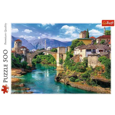 Trefl Old Bridge in Mostar Bosnia and Herzegovina Jigsaw Puzzle - 500pc