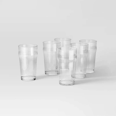 19oz 6pk Hutton Pint Glasses - Threshold