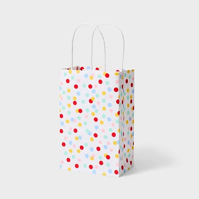 Dots on White Small Gift Bag - Spritz