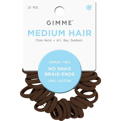 Gimme Beauty Medium Braid Ends Hair Tie Bands -  - 25ct