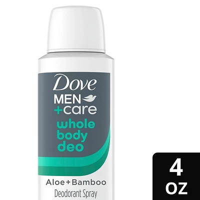 Dove Men+Care Aloe & Bamboo Whole Body Deodorant Spray - Aluminum Free - 4oz