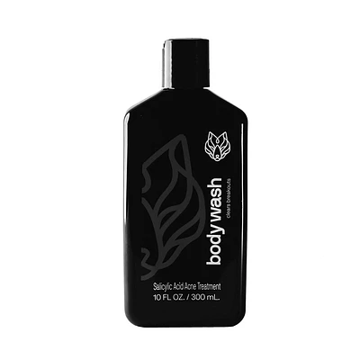 Black Wolf Charcoal Body Wash - Salicylic Acid Acne Treatment