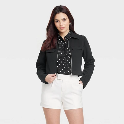 Women Zipper Jacket - XS: Polyeter, Rayon, Spandex, Midweight