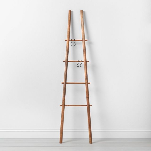 Decorative Apple Picking Ladder - Hearth & Hand with Magnolia: Towel Rack, 4 Rungs, No Assembly Required