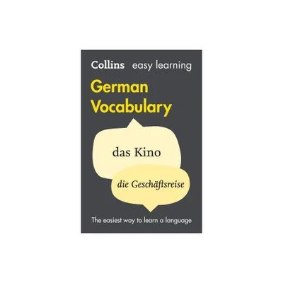 Easy Learning German Vocabulary - (Collins Easy Learning German) 3rd Edition by Collins Dictionaries (Paperback)