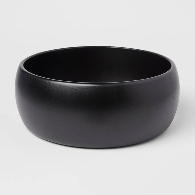 189oz Acacia Modern Serving Bowl Black - Threshold