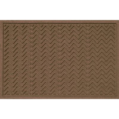 Bungalow Flooring 2x3 WaterHog Chevron Indoor/Outdoor Doormat Dark