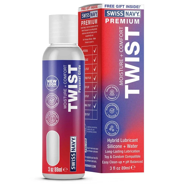 SWISS NAVY Twist Hybrid Personal Lubricant - 3oz | Mission Valley SWISS NAVY Twist Hybrid Personal Lubricant - 3oz | Mission Valley