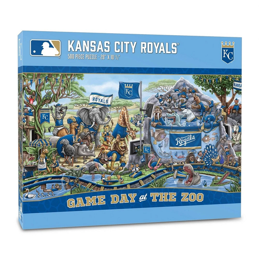 Kansas City Royals MLB Kansas City Royals Game Day at the Zoo Jigsaw Puzzle  - 500pc | MarketFair Shoppes