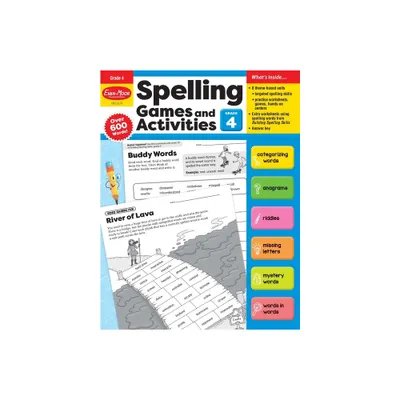 Spelling Games and Activities, Grade 4 Teacher Resource - by Evan-Moor Educational Publishers (Paperback)