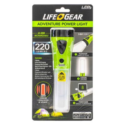 Life Gear Adventure 220 Lumens LED Power Light