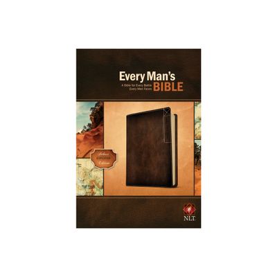 Every Mans Bible-NLT Deluxe Explorer - (Leather Bound)