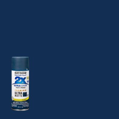 Rust-Oleum 12oz 2X Painters Touch Ultra Cover Matte Evening Spray Paint Dark Blue