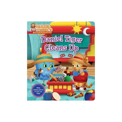 Daniel Tiger Cleans Up - (Daniel Tigers Neighborhood) (Board Book)