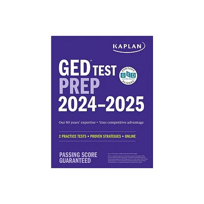 GED Test Prep 2024-2025 - (Kaplan Test Prep) by Caren Van Slyke (Paperback)