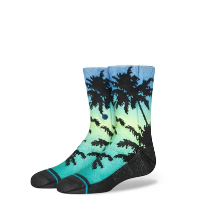 Stance Kids Palm Crew Socks - Black L