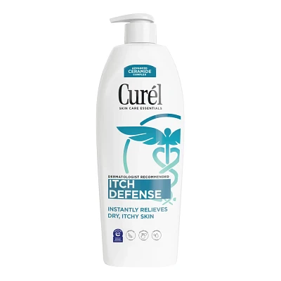 Curel Itch Defense Hand and Body Lotion, Moisturizer For Dry Itchy Skin, Advanced Ceramide Complex Unscented - 20 fl oz