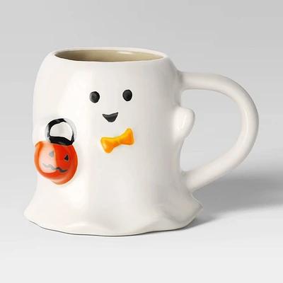 15.2 fl oz Halloween Stoneware Figural Ghost Mug - Hyde & EEK! Boutique