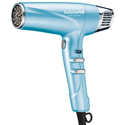 BaBylissPRO Nano Titanium High-Speed Dual Ionic Hair Dryer - Blue - 1875W