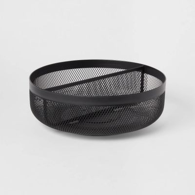 11 Metal Mesh Turn Table Black - Brightroom