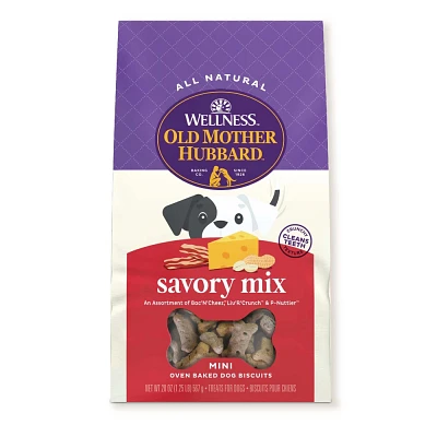 Old Mother Hubbard by Wellness - Extra Tasty Assortment Mini with Carrot, Apple, Liver, Cheese, Peanut Butter and Bacon Flavor Dog Treats - 20oz