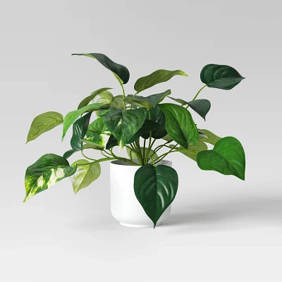 Pothos Artificial Plant in White Pot - Room Essentials