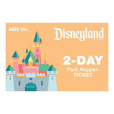 Disneyland 2 Day Park Hopper Ticket $415 (Ages 10+)