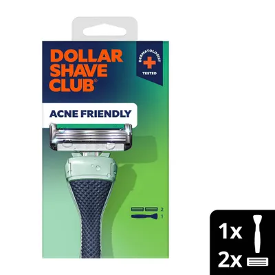 Dollar Shave Club Acne Friendly Razor Starter Set - 3ct