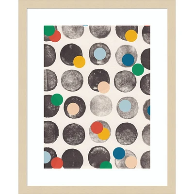 Amanti Art  Add More Colors by Alisa Galitsyna: Modern Abstract Lithograph, Hardwood Frame