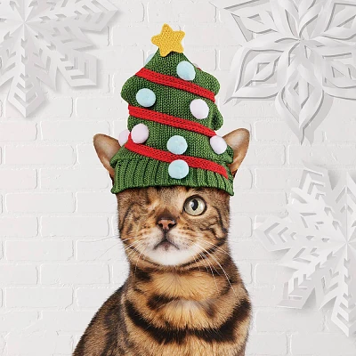 Xmas Tree Cat Headwear - Wondershop Green One Size Fits Most