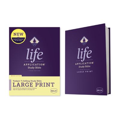 NKJV Life Application Study Bible, Third Edition, Large Print (Hardcover, Red Letter)