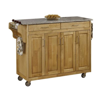 34.75 Kitchen Carts And Islands with Granite Top Natural - Home Styles