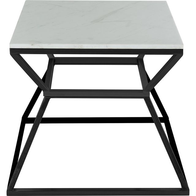 17 Audrey Marble Side Table High Black - Adore Decor