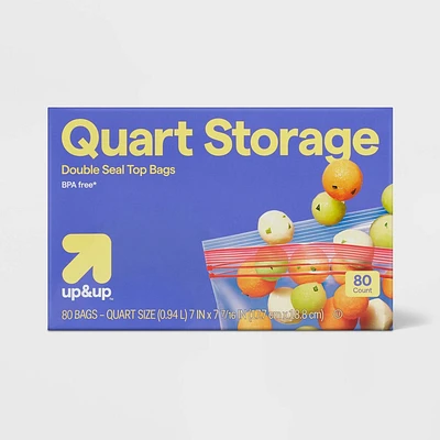 Quart Storage Bags - 80ct - up & up