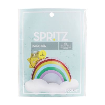 Rainbow Confetti Foil Balloon - Spritz