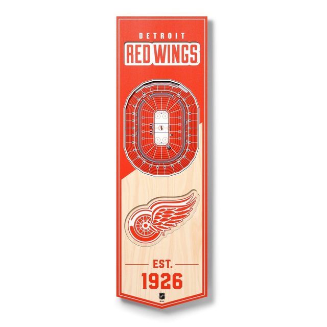 NHL Detroit Red Wings 6x19 Stadium Banner