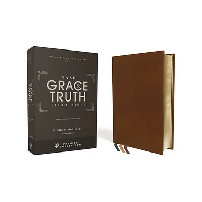 Nasb, the Grace and Truth Study Bible, Premium Goatskin Leather, Brown, Premier Collection, Black Letter, 1995 Text, Art Gilded Edges, Comfort Print