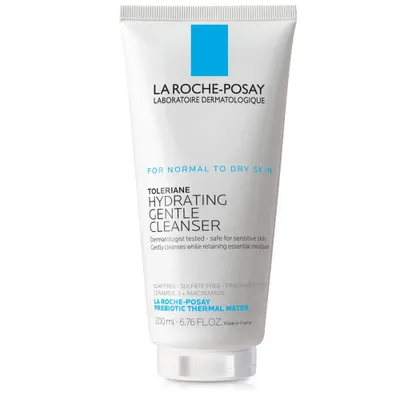 La Roche Posay Toleriane Hydrating Gentle Face Wash with Ceramide for Normal to Dry Sensitive Skin