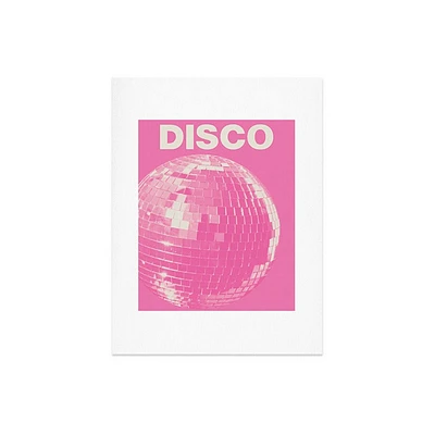 Deny Designs 18x24 April Lane Art Pink Disco Ball Unframed Art Print: Modern Style, Cardstock, Digital Abstract