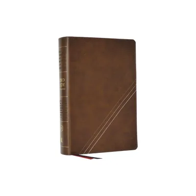 Kjv, Word Study Reference Bible, Leathersoft, Brown, Red Letter, Comfort Print - by Thomas Nelson (Leather Bound)