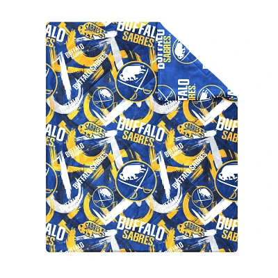 NHL Buffalo Sabres 50 x 60 Two Sided Plush Throw Blanket