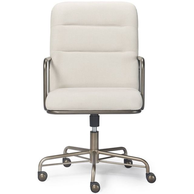 Finch Franklin Modern Desk Chair : Upholstered, Swivel, Adjustable Height, Wood & Metal Frame