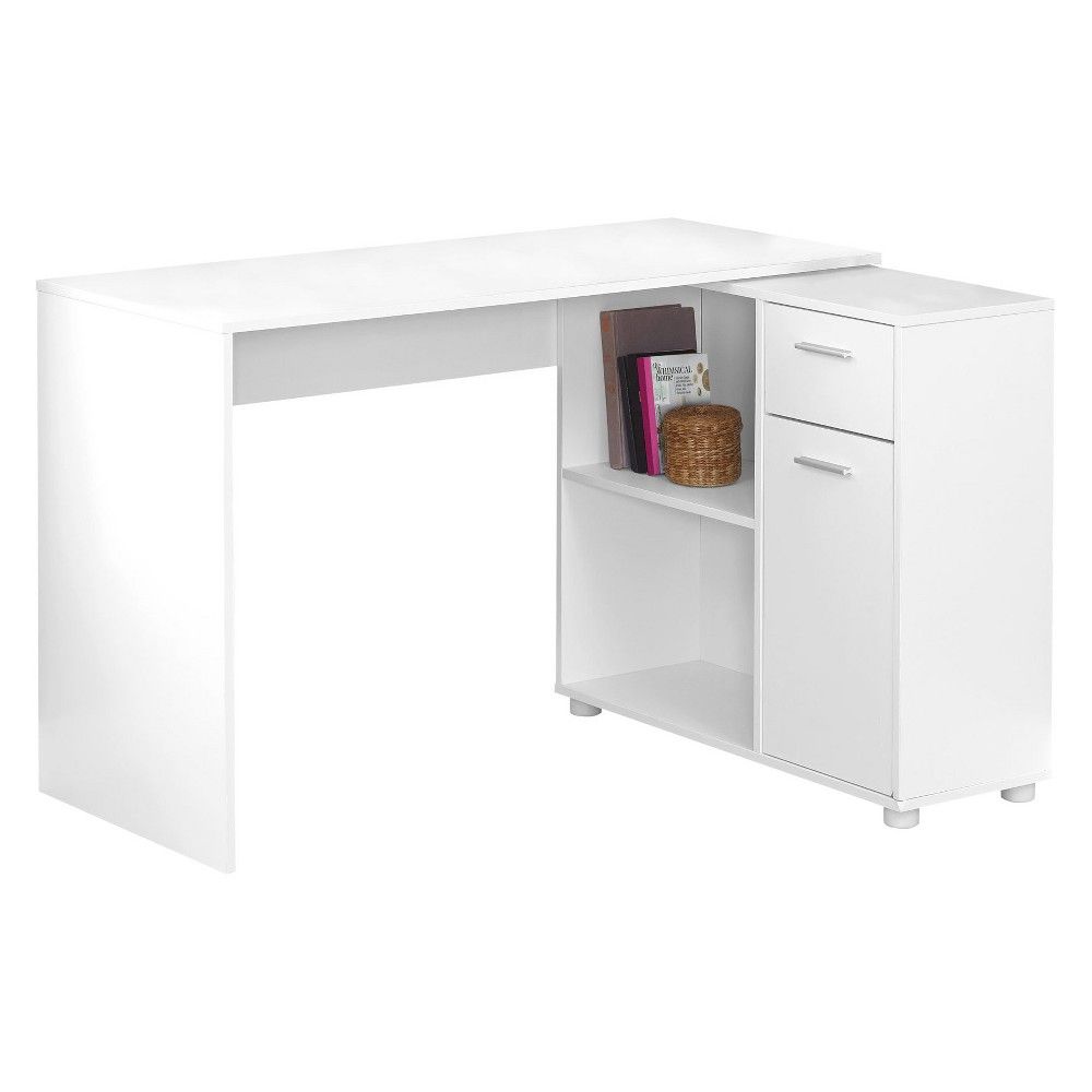 target white computer desk