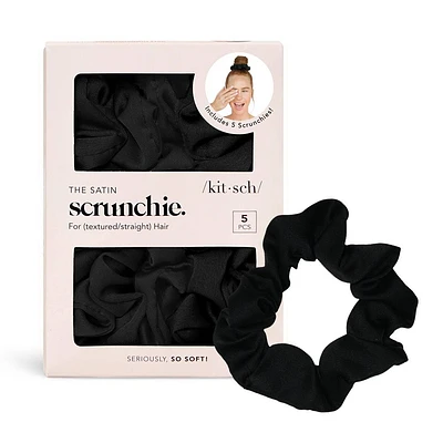 Kitsch Sleep Satin Scrunchies - 5pk