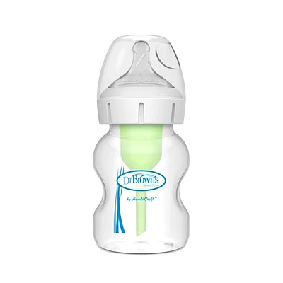 Dr. Browns 5oz Anti-Colic Options+ Wide-Neck Baby Bottle with Level 1 Slow Flow Nipple - 0m+